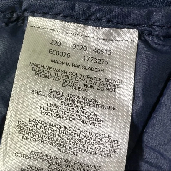 Columbia Powder Pass Hooded Jacket Light Puffer Water Resistant Men XL Coat Blue - Picture 10 of 15